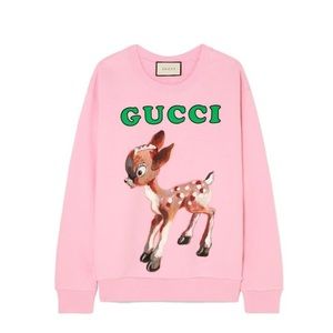 Gucci Logo Deer Printed Sweatshirt Hoodie